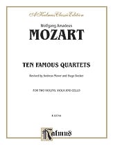 TEN FAMOUS QUARTETS STRING QUARTET cover